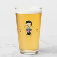 Cute Boy Kiss Glass