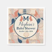 Baby on Board Nautical Baby Shower  Napkins