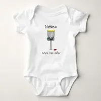 Personalized Future Disc Golfer Baby  Baby Bodysuit