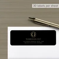 Law Firm Return Address Labels with Laurel Logo