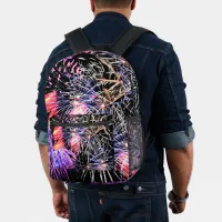 Fireworks Display Patriotic Holiday Printed Backpack