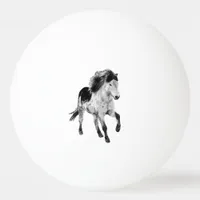 Icelandic horse in motion ping pong ball