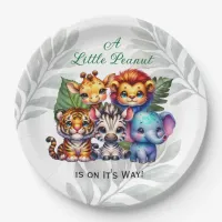 A Little Peanut is on It's Way | Baby Shower Paper Plates