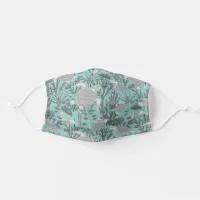 Sea Turtles Blue and Grey Marine Life Pattern Adult Cloth Face Mask