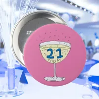 21 Today pin badge 21st birthday party 