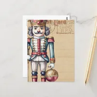 Adorable Christmas Nutcraker Vintage Postcard