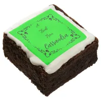 Halloween Slime Green Personalized  Brownie