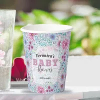 Thumbnail for Enchanting Bohemian Meadow Flowers Baby Shower  Paper Cups