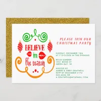Believe in the Season, Christmas Holiday, ZPR Invitation
