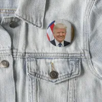 President Donald Trump 2017 Official Portrait Button