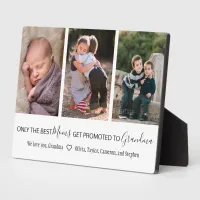 Best Moms Get Promoted to Grandma 3 Photo Plaque