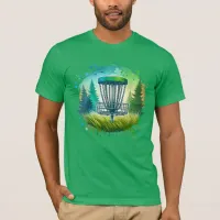 Green and Blue Disc Golf Themed T-Shirt