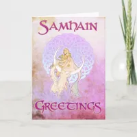 Samhain Greetings Lunar Goddess Card