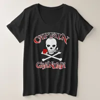 Captain Grandma Plus Size T-Shirt