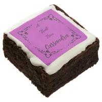 Halloween Poison Purple Personalized Brownie