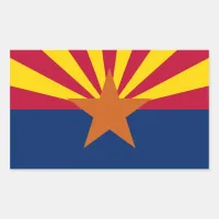  State of Arizona Flag Rectangular Sticker