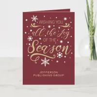 Red and Gold Elegant Modern Company Holiday
