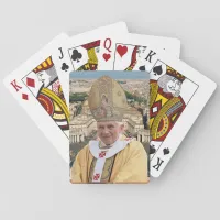 Pope Benedict XVI with the Vatican City Poker Cards