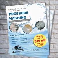 Pressure Power Wash Cleaning Marketing Flyers