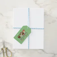 Merry Woofmas Typography Gift Tag