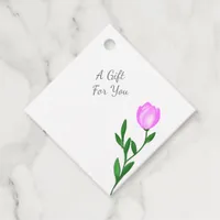 Simple Minimalist Wildflower Boho Chic Favor Tags