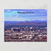 Phoenix Arizona Skyline in Daytime Postcard