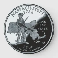 Faux Massachusetts State Quarter Clock