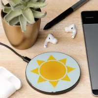 Orange Gradient Sun Wireless Charger