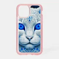 White Mystical Cat Ethereal AI Art Speck iPhone 11 Pro Case