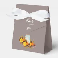 Sunflower Rustic Country Wedding Favor Boxes