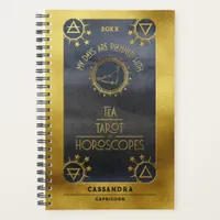 Capricorn Dark Zodiac: Tea Tarot Horoscope Gold Planner