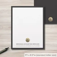 Professional Gray Gold Letterhead