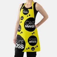 Funny Cheesy Cook Chef Baker Foodie Titles Apron