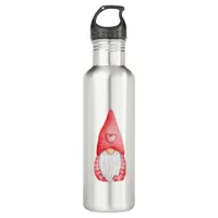 Cute Love Gnomes Valentines Holiday    Stainless Steel Water Bottle