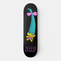 *~* Troll AP89 Neon Black Initials Fun Skateboard