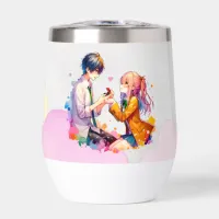 Personalized Will You Marry Me | Marriage Proposal Thermal Wine Tumbler