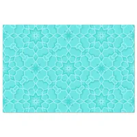 Elegant Classy Turquoise Mosaic Geometric Pattern Tissue Paper