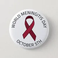 World Meningitis Day - October 5th Button