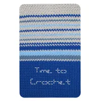 Magnet - Crochet Pattern in Blue Stripes