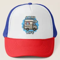 Camp Life | Retro Camper Trucker Hat