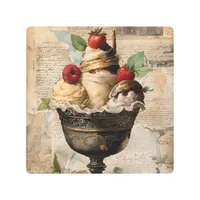 Ice cream Sundae Collage  Metal Print