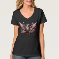 Cute pink Hummingbird black T-Shirt