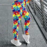 Autism Awareness Puzzle Leggings