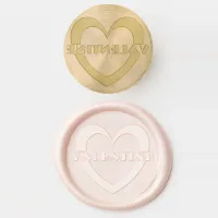 Valentine Love Heart Romantic Elegant Novelty Wax Seal Stamp