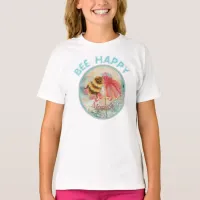 Watercolor Bee Happy  T-Shirt