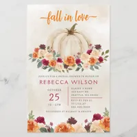 Budget Pumpkin Fall In Love Fall Bridal Shower