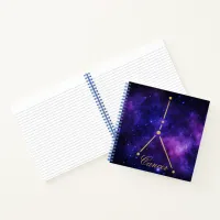 Gold Cancer Constellation Dark Galaxy | Notebook