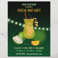 Club/Corporate Cocktail Night Party invitation Flyer