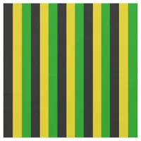 Jamaican Flag Coloured Striped Fabric