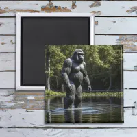 Reflection of Bigfoot in Water Magnet